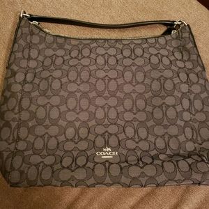 Coach Zip Shoulder Bag In Signature Jacquard